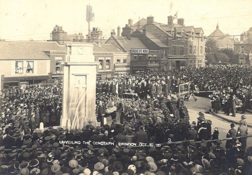 Swindon Cenotaph unveiling