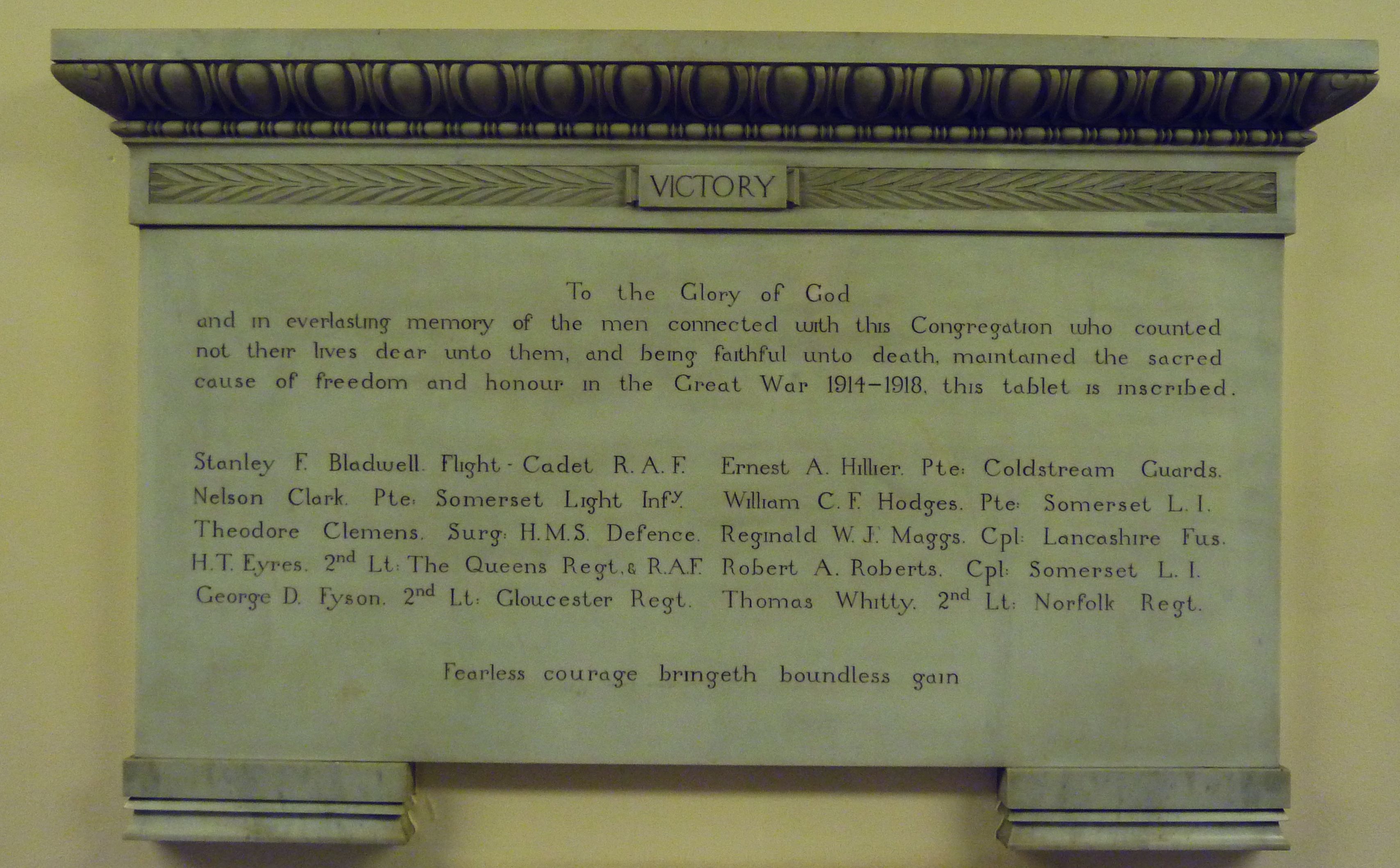 Argyle Congregational Church Memorial