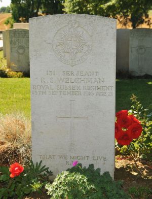 Welchman grave at Achiet le grand